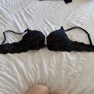 Very Sexy Push Up Black Lace Bra